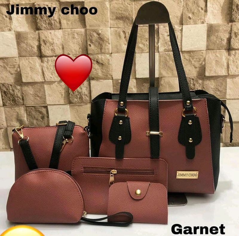 5 Piece Combo Handbags