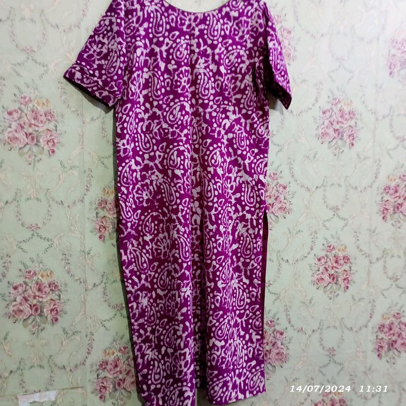 Long cotton kurti