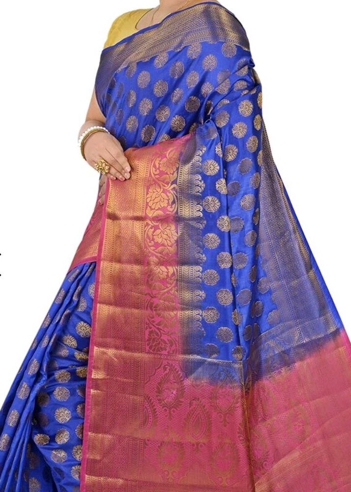 Kanjeevaram Jacquard Saree With Bp