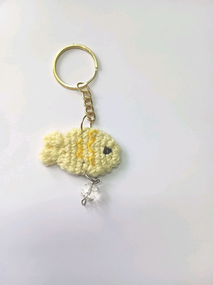 Mini Fish Crochet Keychain