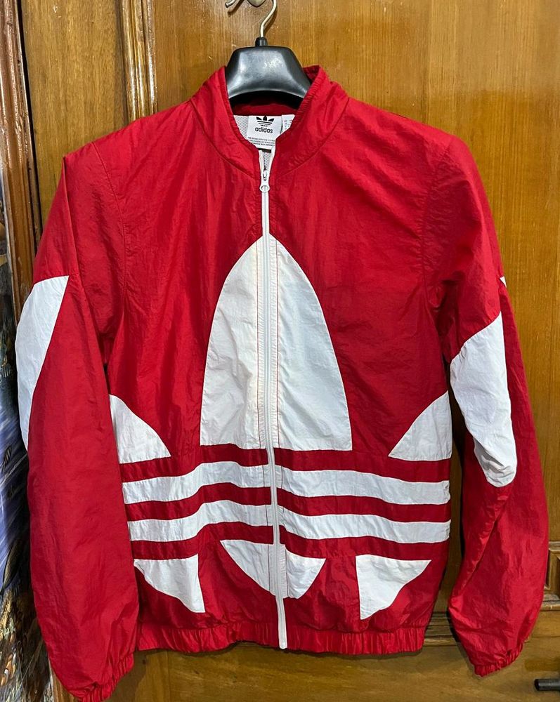 ADIDAS ORIGINALS RED JACKET BIG TREFOIL DESIGN