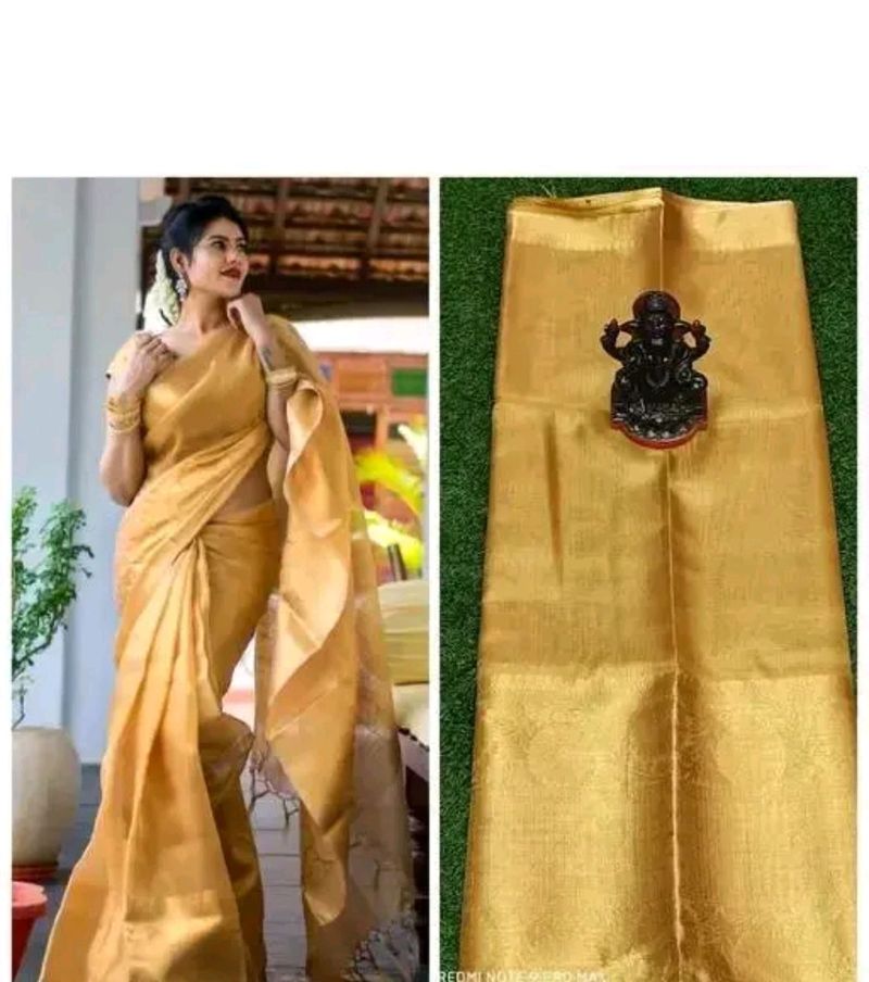 Nita Ambani inspired Golden Tissue Saree