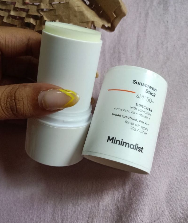 Minimalist Spf 50 Sunscreen Stick With Adenosine,