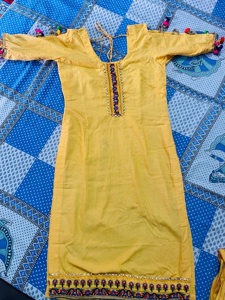 Yellow Punjabi Suit Set 🌼