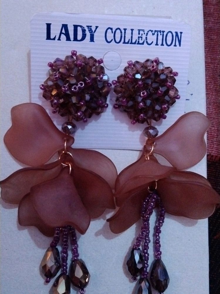 Purple Chatri Earrings
