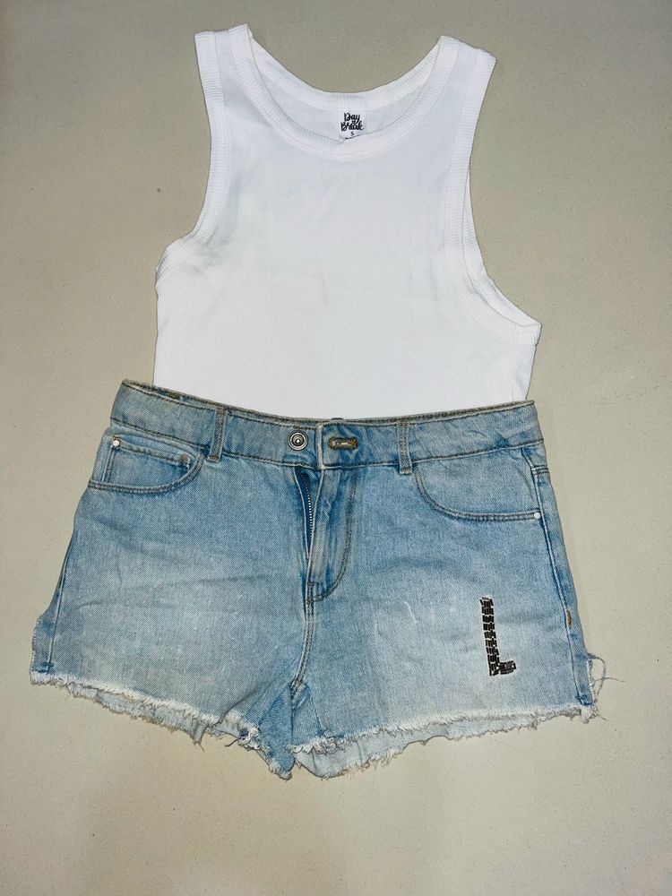 Zara Girls Denim Shorts