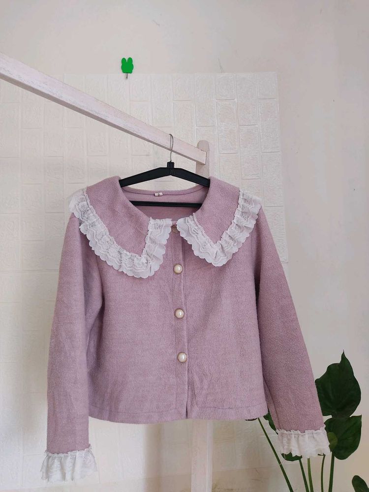 Peter Pan Collar Cardigan