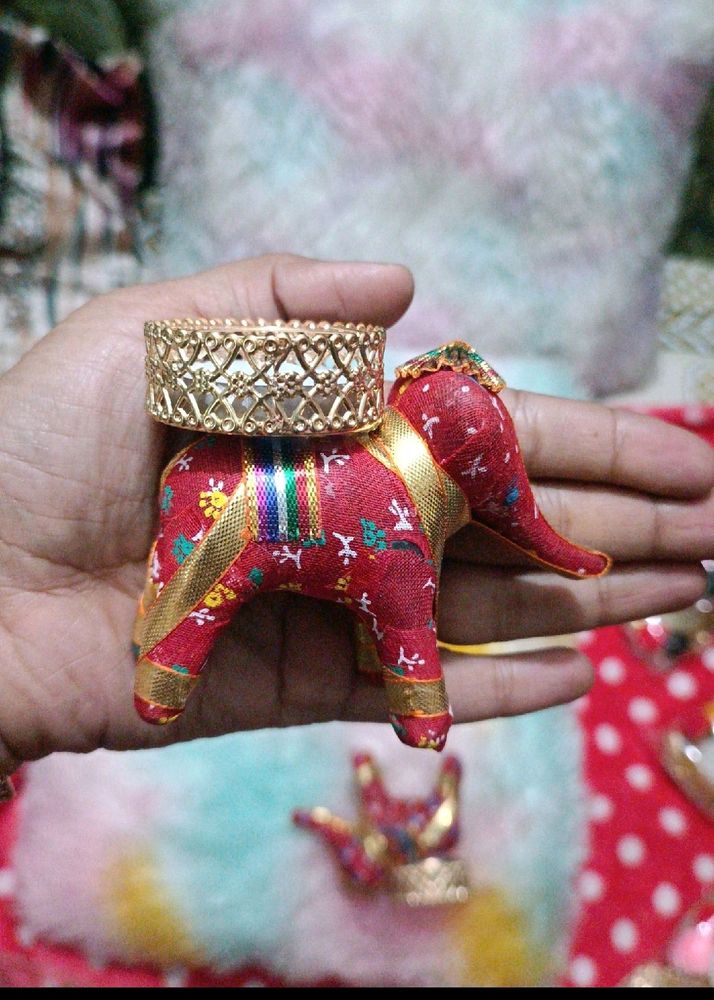 Pair Of Elephant Diya Set For Diwali  Decoration