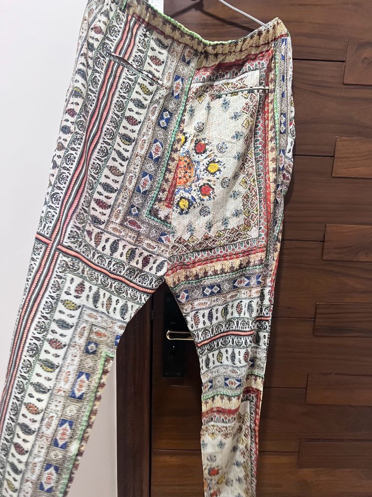 Zara Premium Trouser - Multi Colour Print