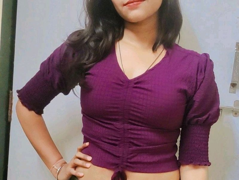 Hot Purple Crop Top