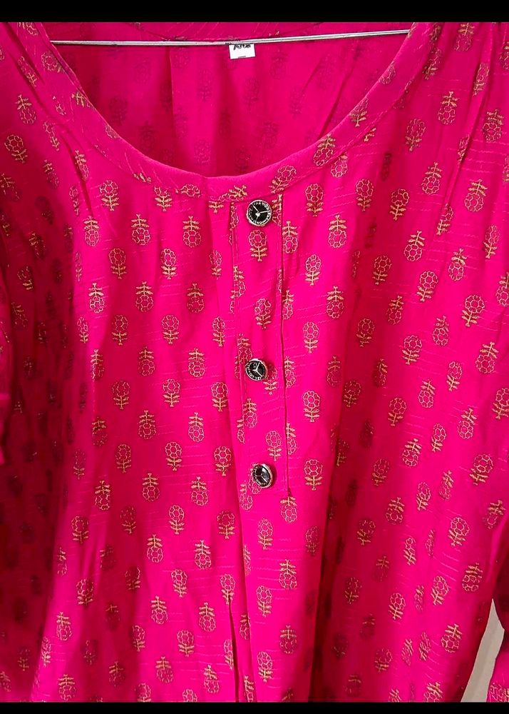 Pink Kurta For Women XL Size It Says