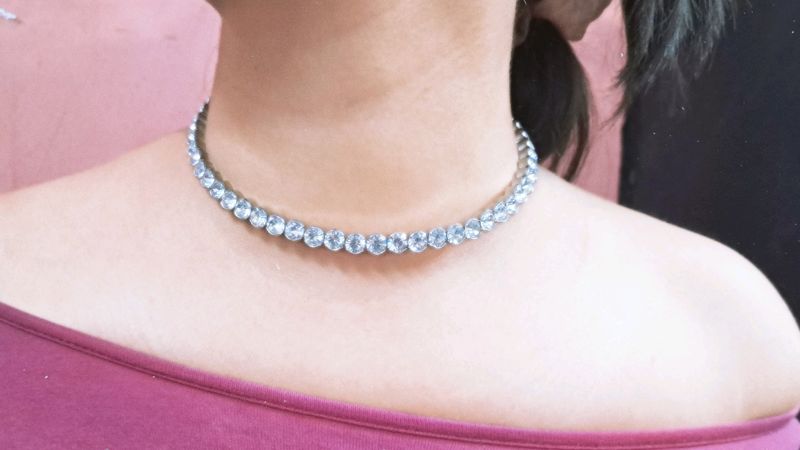 Silver Plated Choker Necklace