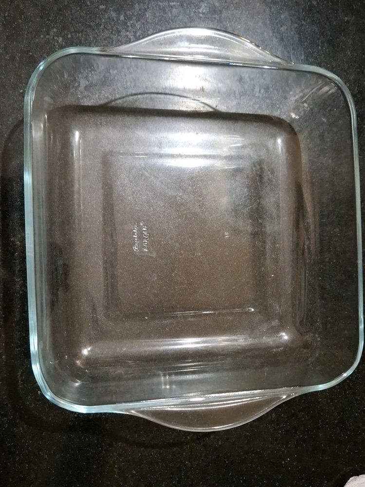 Imported Flat Tuff Glass Dish