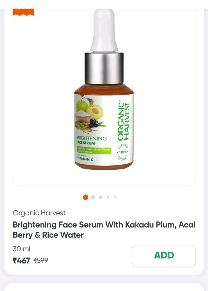 Organic Harvest Face Serum