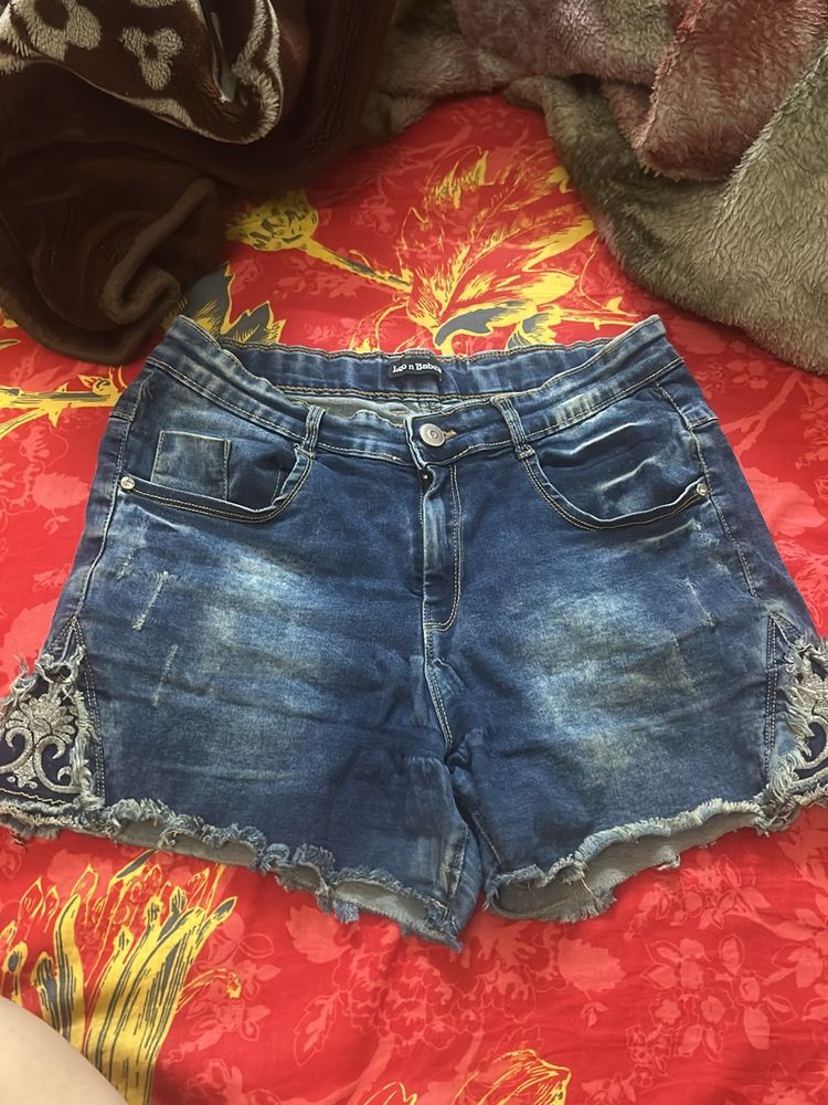 Denim shorts