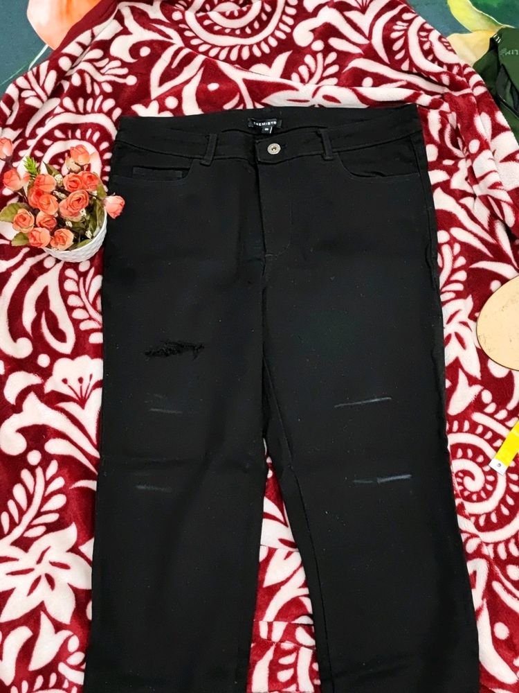 Black Straight Fit Chemistry Jeans