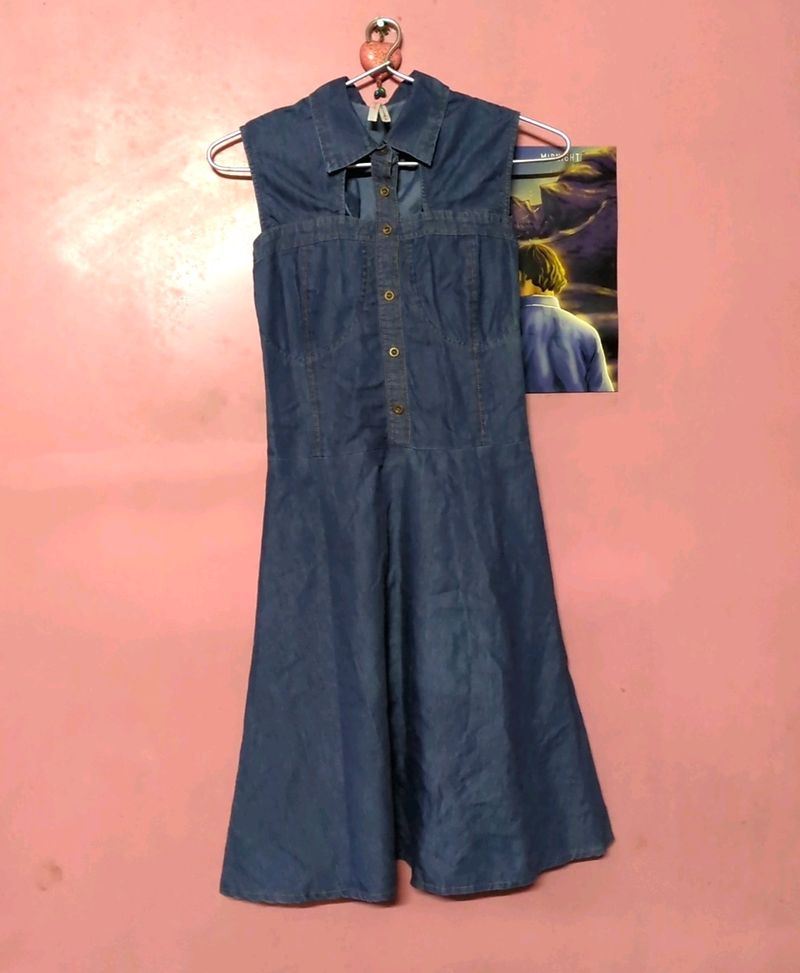 ( Worn Once) Denim Dress!