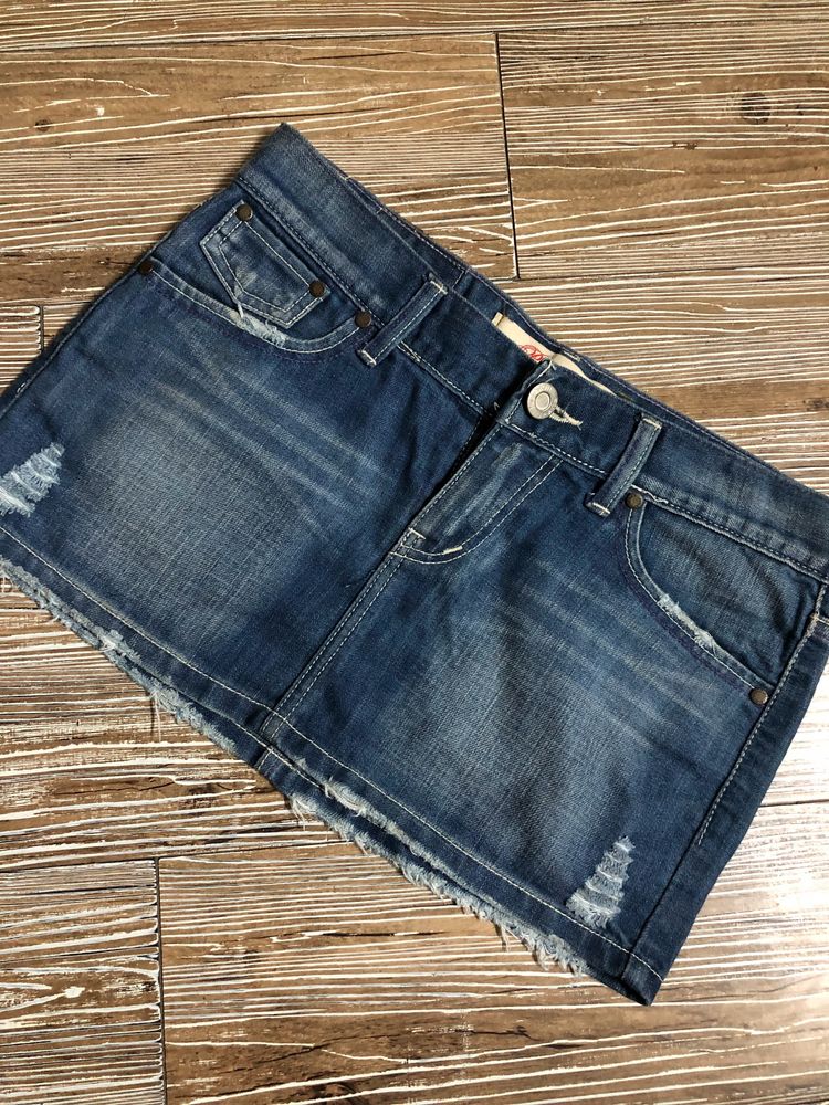 Vintage Denim Micro Skirt