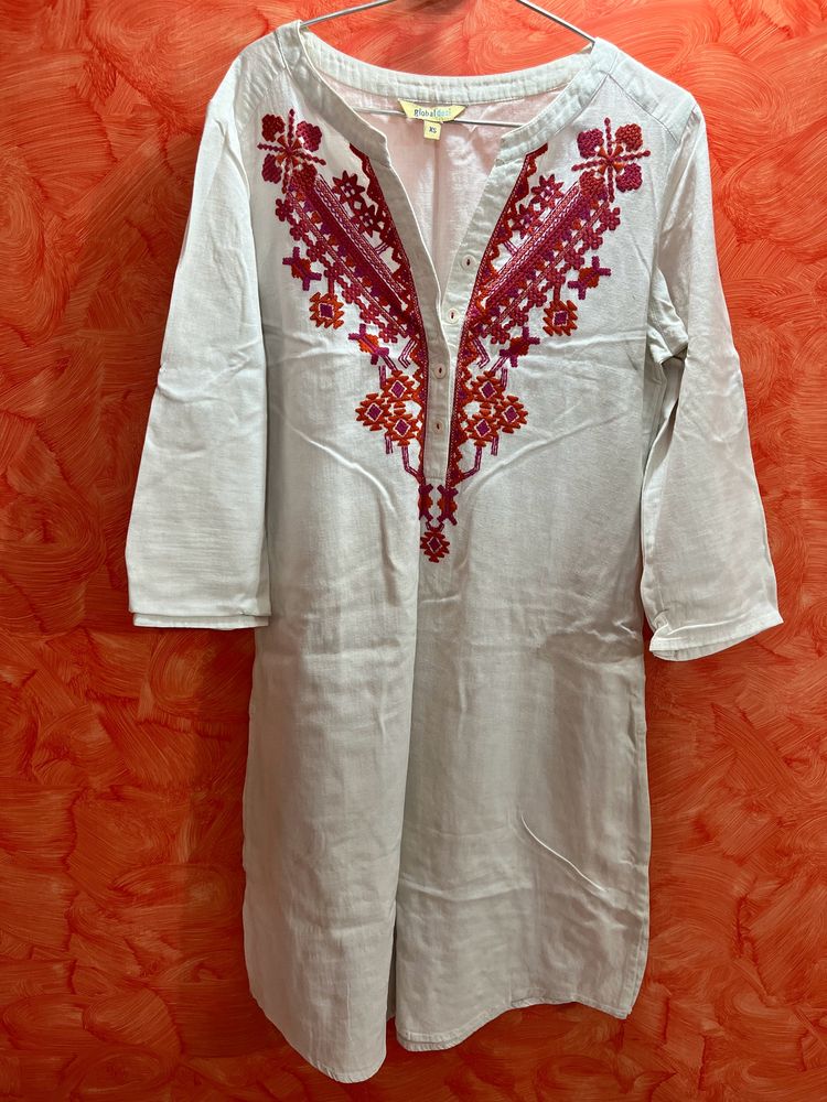 Global Desi Embroidered Kurti