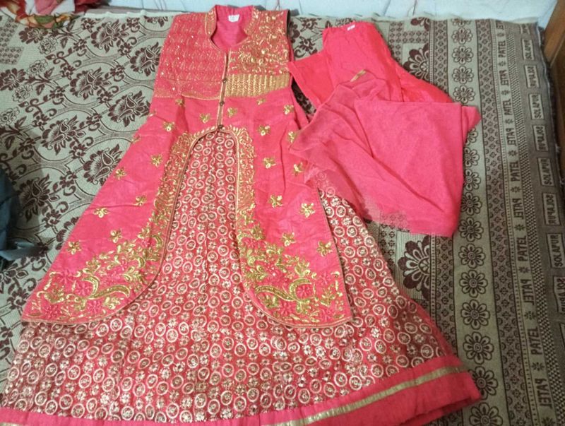 Indo Western Kurta with Plazo And Chunri