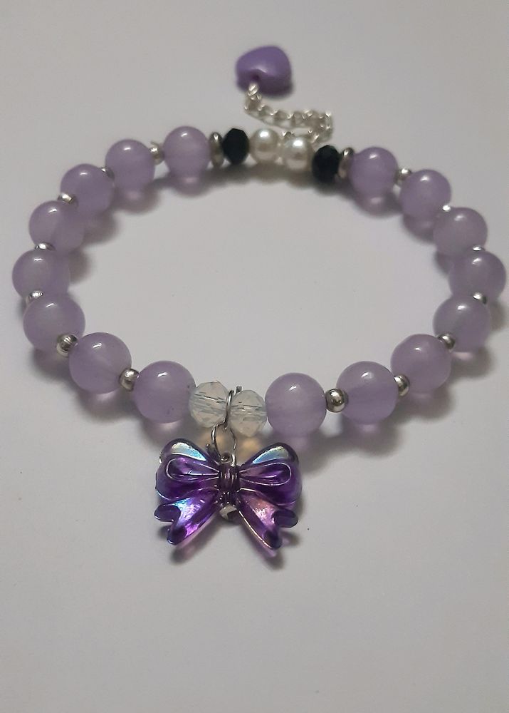 Purple Bow Bracelet