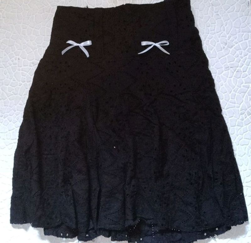 Black Short Coquette Cute Skirt