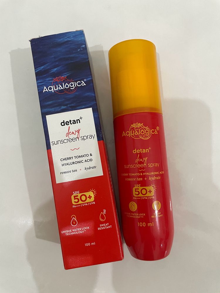 Aqualogica Detan Dewy Sunscreen Spray