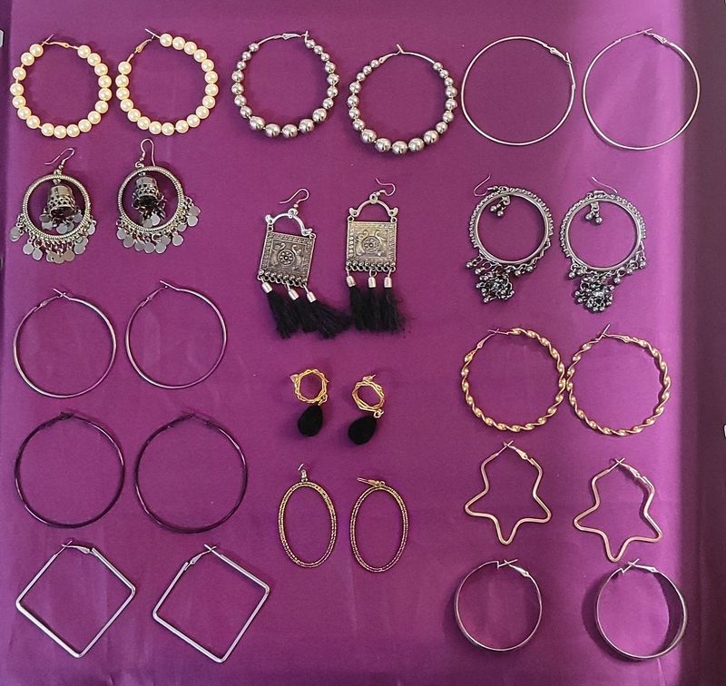 14 Pairs Of Earrings