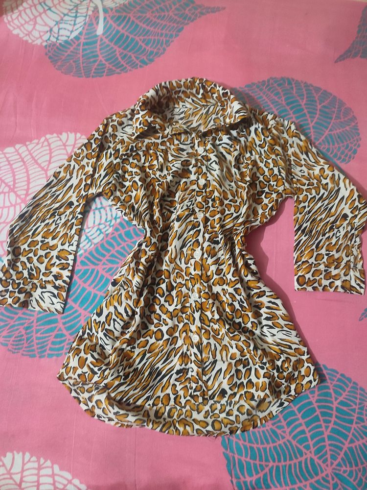 Animal Print Shirt For Women