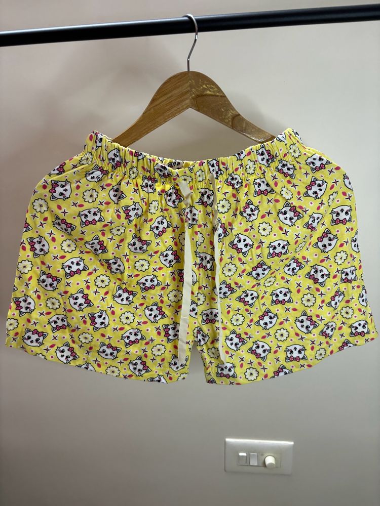 Cotton printed shorts