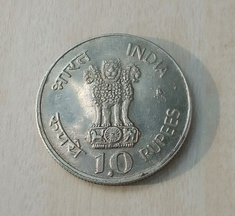 Rare Indian Real Full 999%.Silver Coin