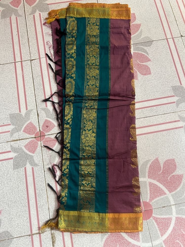 Butta Cotton With Kalamkari