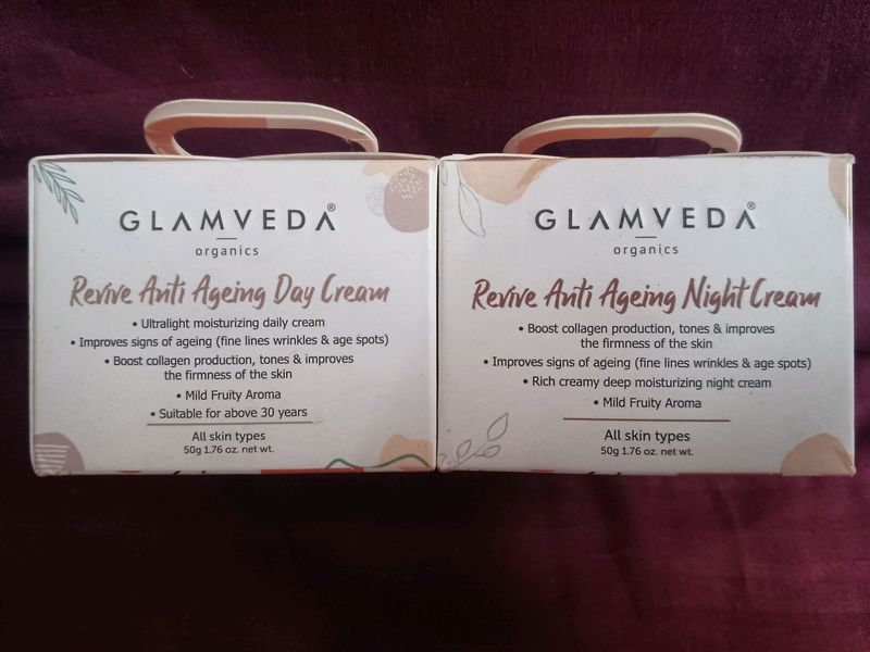 *NEW* GLAMVEDA DAY+NIGHT CREAM COMBO FOR ANTI AGEING