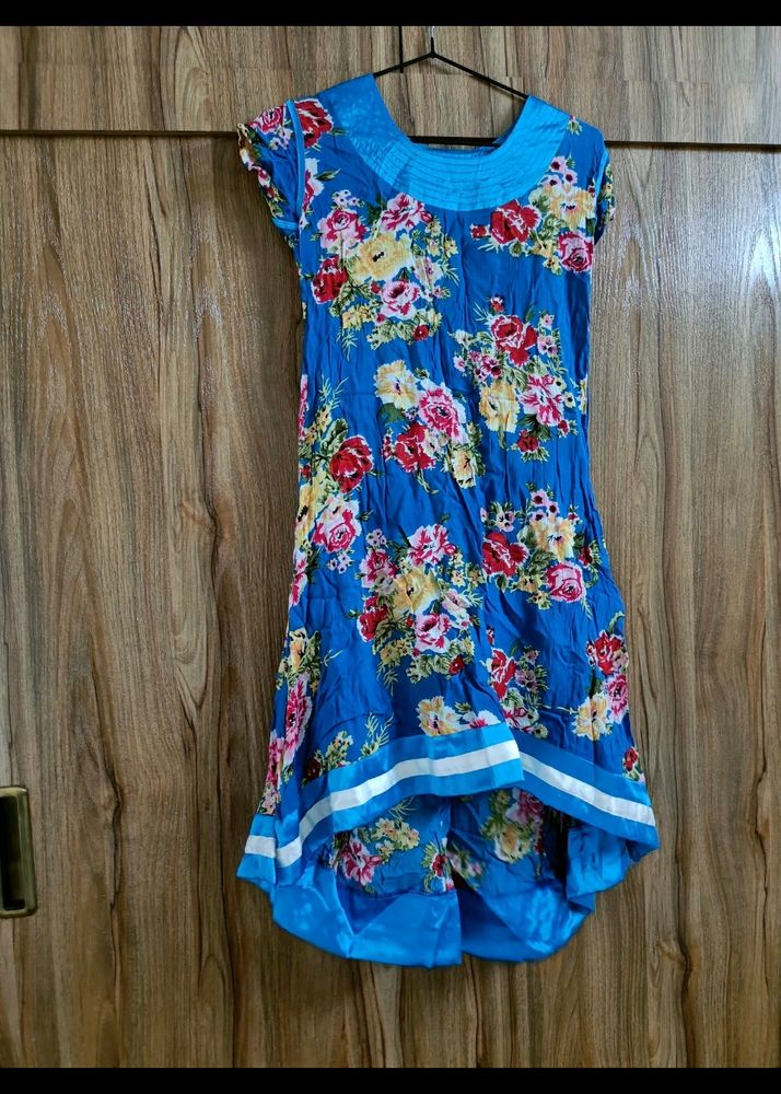 Floral High Low Tunic