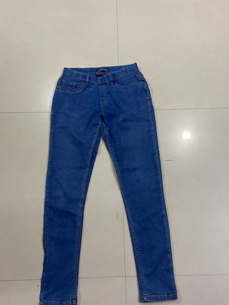 Straight Jeans Without Buttons And Chain