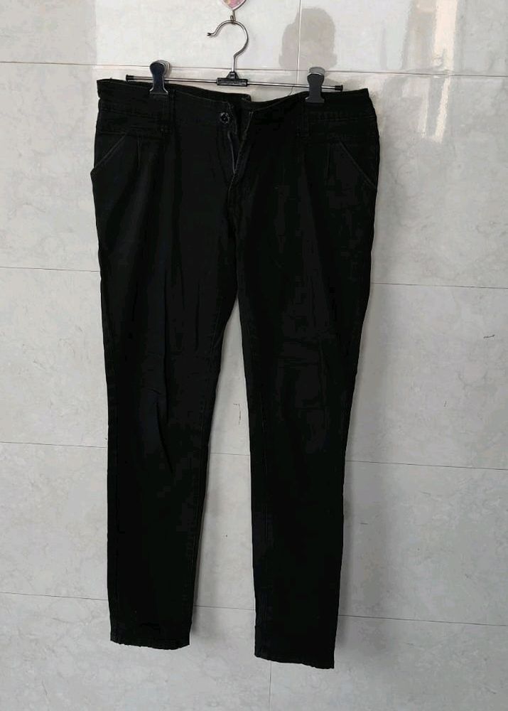 Black Cotton Pant