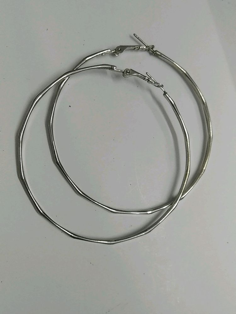 Abstract Silver Hoops (Accessorize)