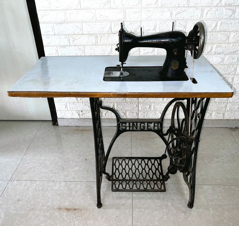 Singer Foot Operated Sewing Machine With Stand Table And Machine Cover [BEST BRAND/BEST QUALITY]