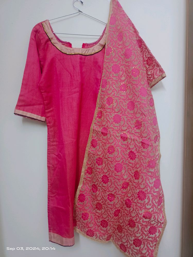 Rose Gold Kurta Set