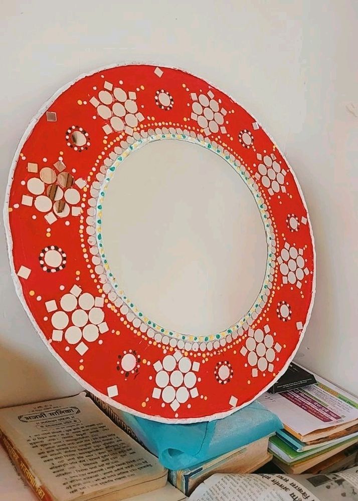 Wall Decor Hand-painted And Mirror Work