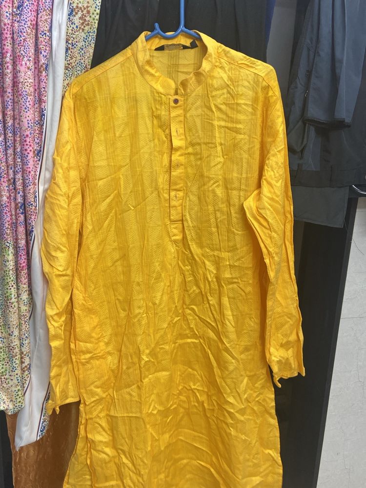 Elegent Mens Haldi Ceremony Kurta