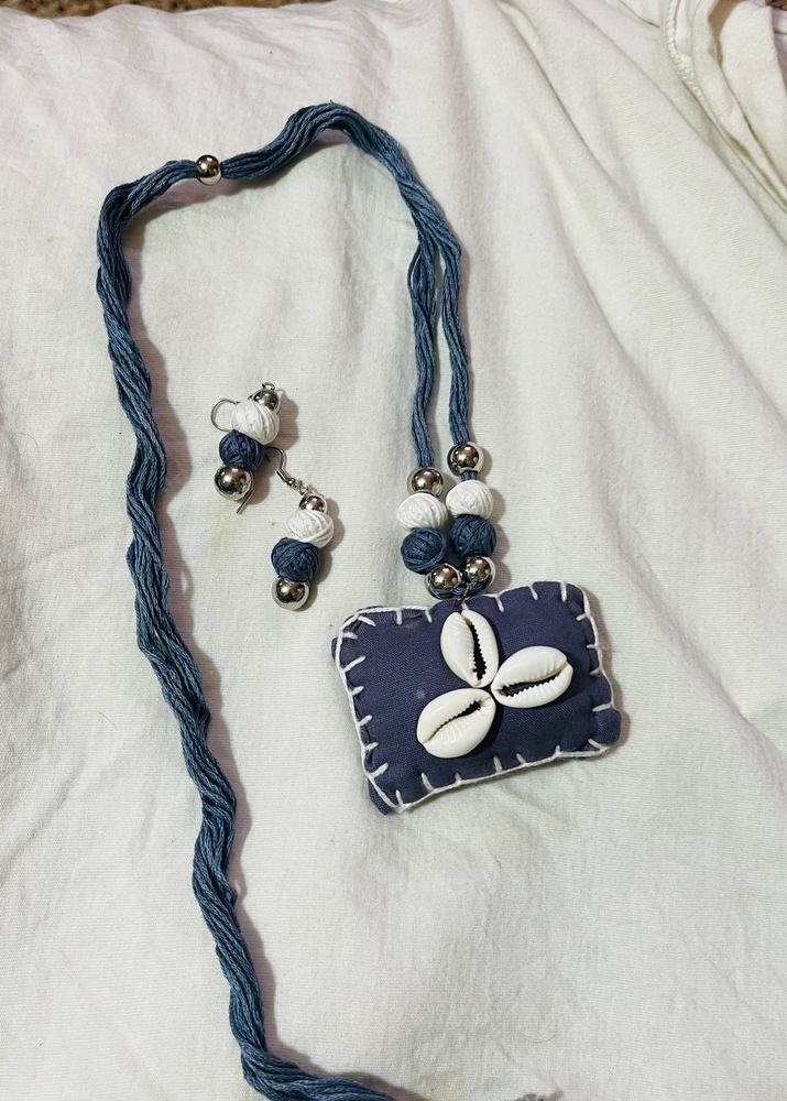 Homemade necklace With Earrings