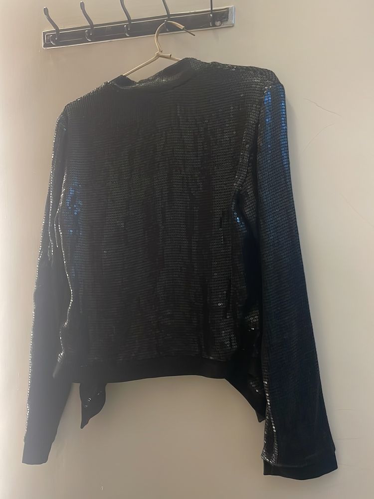 Trendy Divva Black Full Sequin Shrug - Worn ONCE