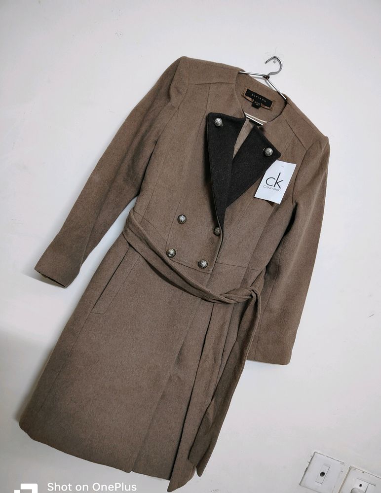 NEW WITH TAG KHAKI OVERCOAT