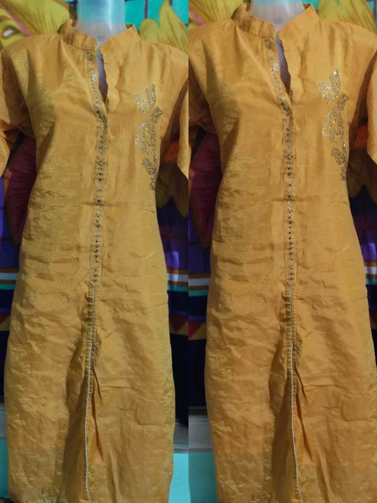 Gold Clr Long Kurta