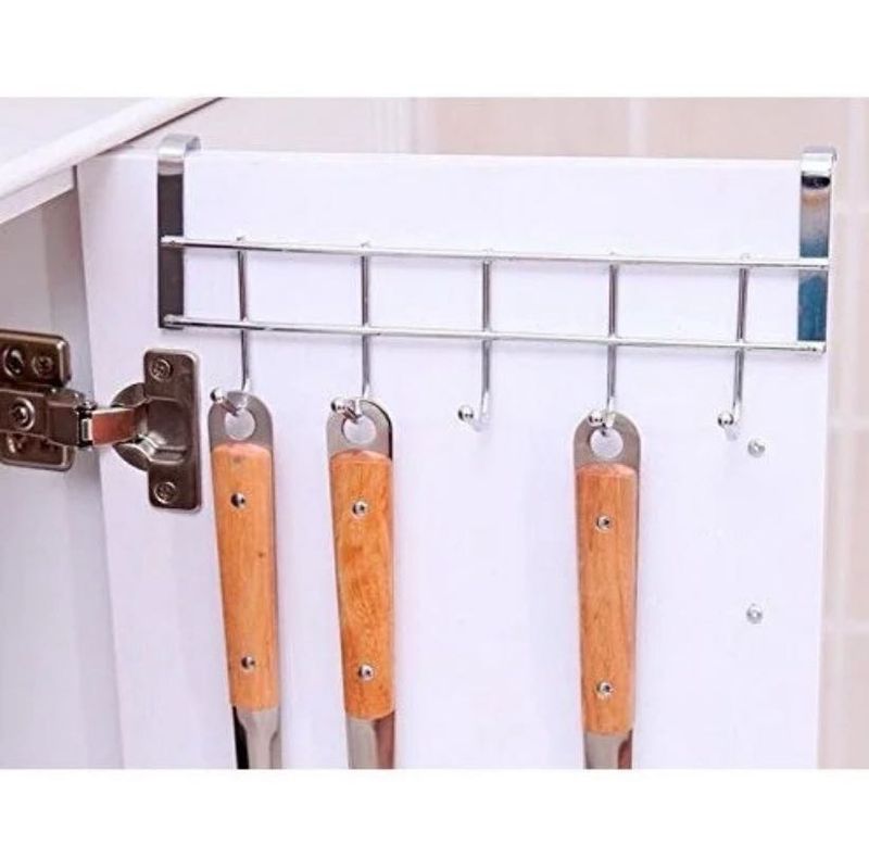 5 Hook Stainless Steel Cabinet Organiser