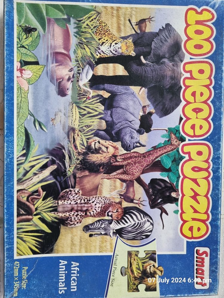 100 Piece Puzzle African Animals