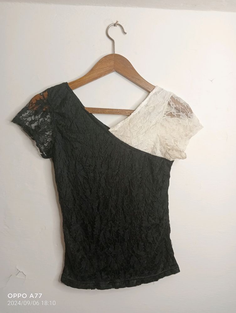 Black And White Casual Top (Girl' s)