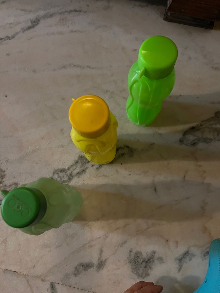 Set Of 3 Tupperware Bottles