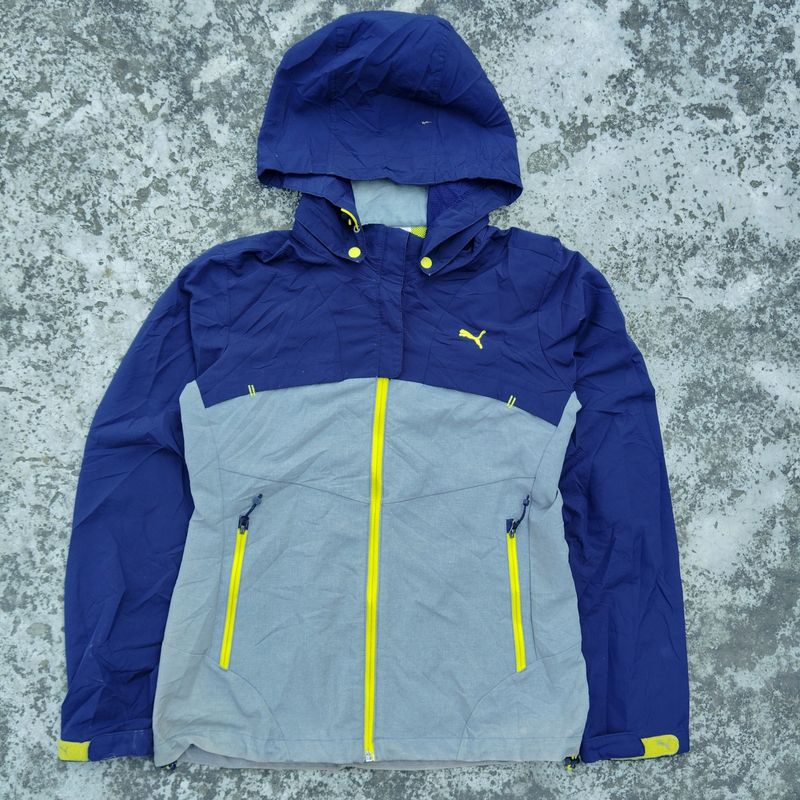 Puma Jacket Grey And Blue